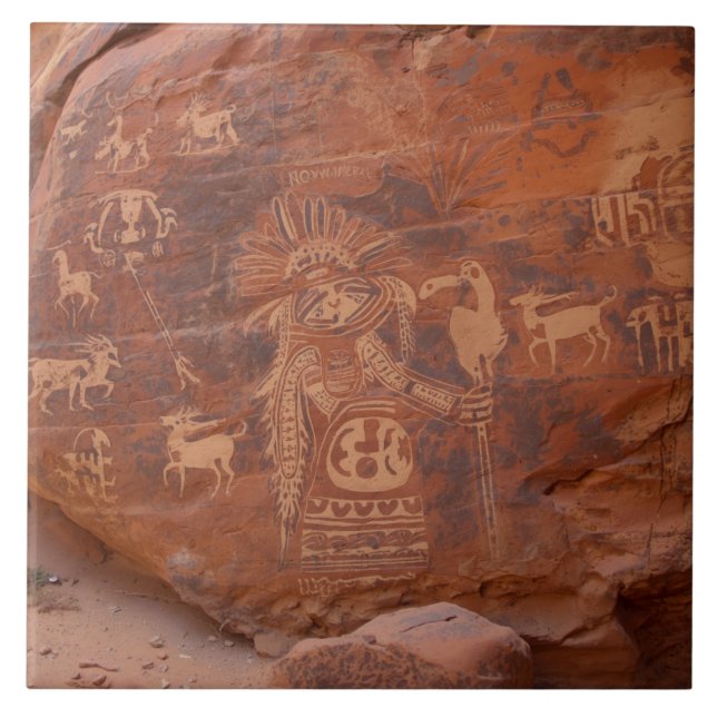 Southwest Native American Petroglyh  (Frente)