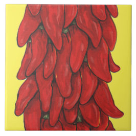 Southwest Red Chili Pepper Ristra Amarelo Médio