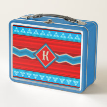 Southwest River Canyon Red Turquoise Monogrammed