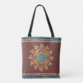 Southwest Sun Mandala Tote Bag