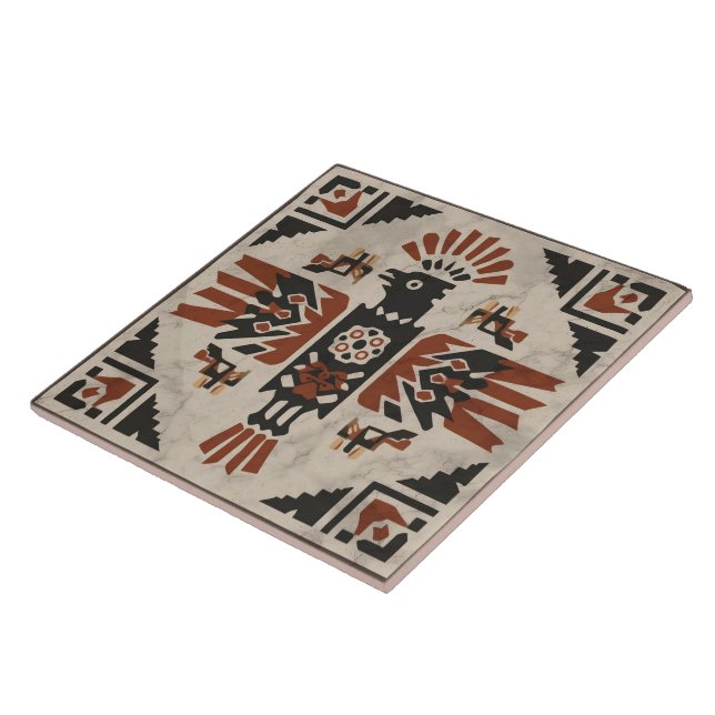 Southwest Tribal Eagle Geometric Ancestral Symbol (Lateral)