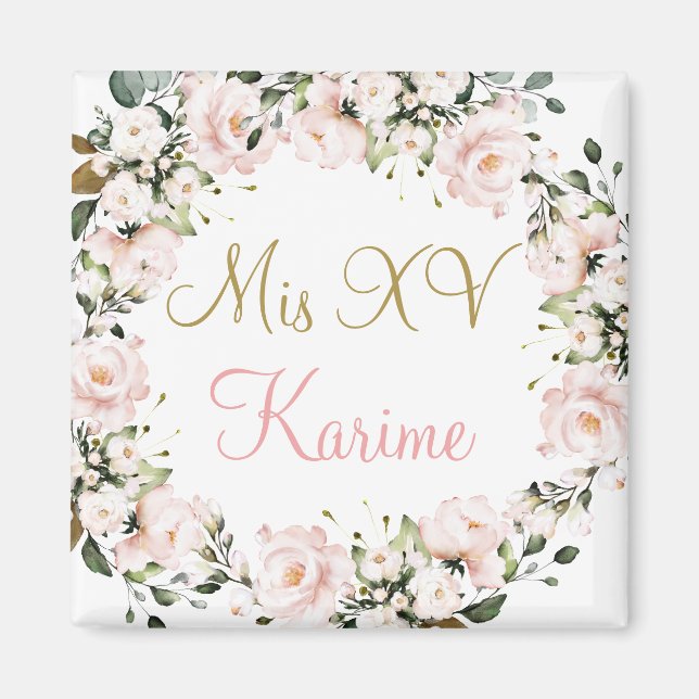 Souvenir do imã Quinceanera (Frente)