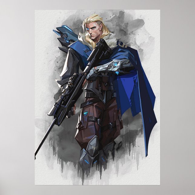 Sova valorant art poster (Frente)