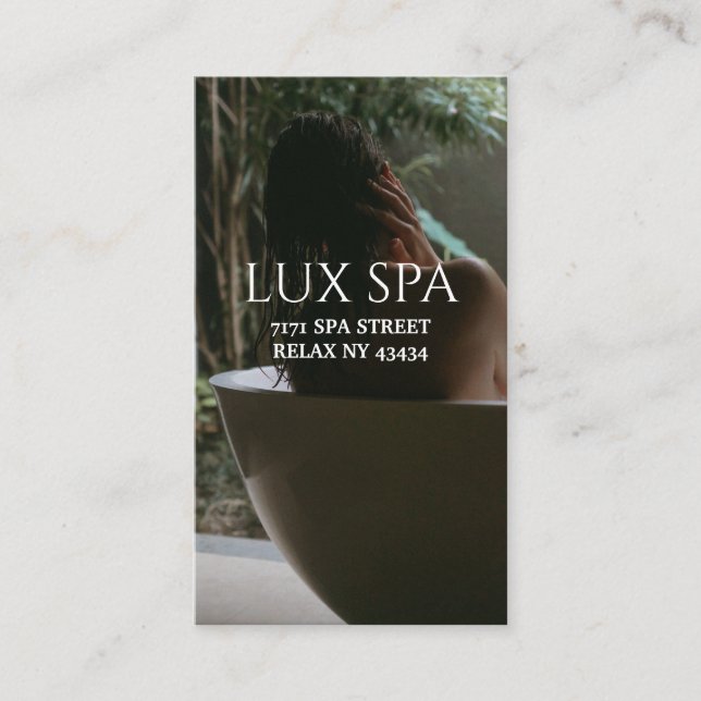 Spa Cartão de visita (Frente)