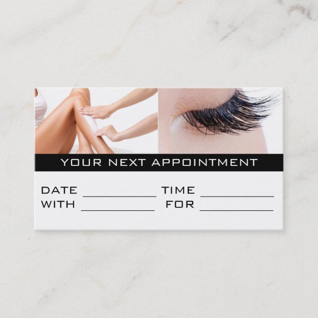 Spa de Salão de Cera de Parênteses de Cartão de Co (Frente)