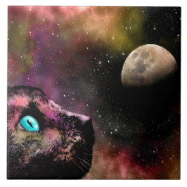 Space Cat 619 Lua Stars Universo