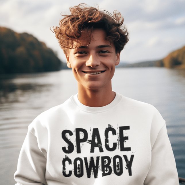 SPACE COWBOY, camisetas engraçadas masculinas (Criador carregado)