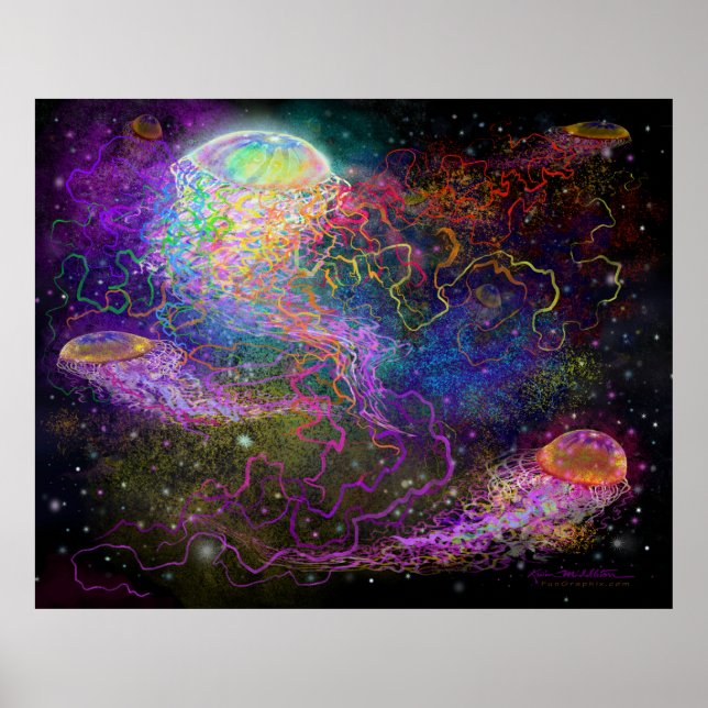 Space Fantasy Tentacle Poster (Frente)
