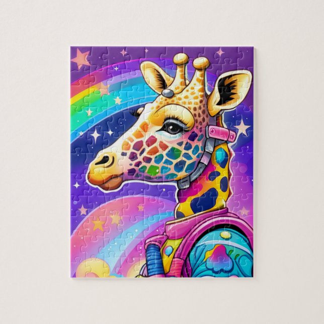 Space Giraffe Quebra-cabeça (Vertical)