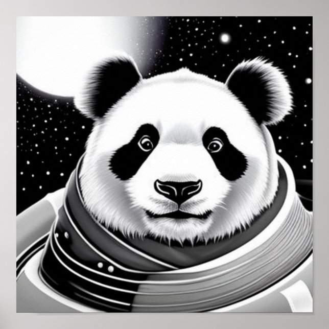 Space Panda Poster (Frente)