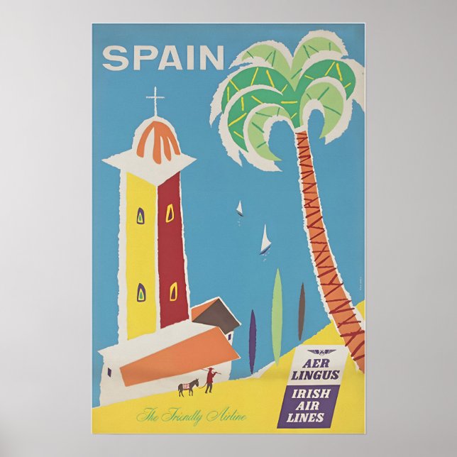 Spain Print Spanish Travel Art Poster (Frente)