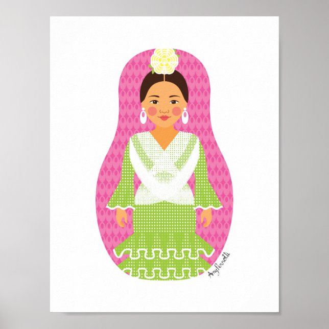 Spaniard Matryoshka Poster (Frente)