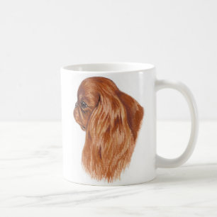 Spaniel de rei Charles do rubi da caneca (nao