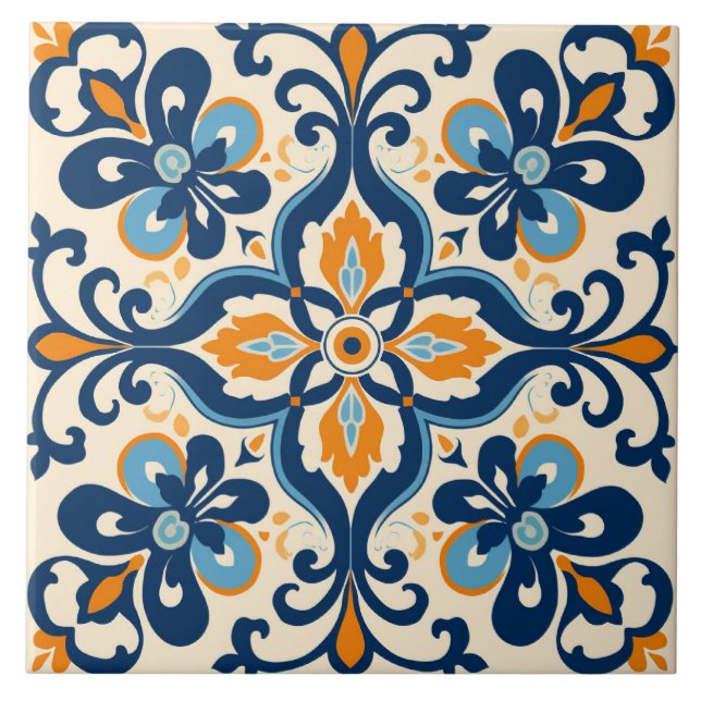 Spanish Tile Mediterranean Ceramic Tile (Frente)