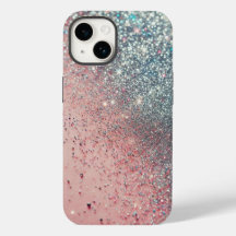 Sparkle em rosa: Glittery Glam for Your Phone