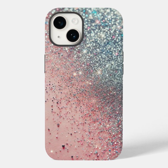 Sparkle em rosa: Glittery Glam for Your Phone (Verso)