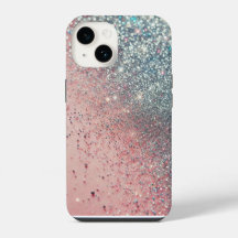 Sparkle em rosa: Glittery Glam for Your Phone
