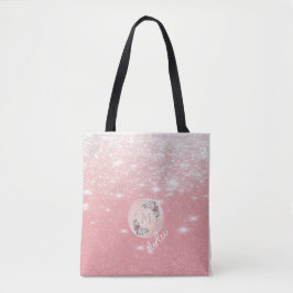 Sparkle & Shine: Bolsa de Monograma Inicial Glitte