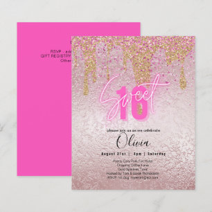 Sparkles Sweet16 Bonito Girly Pink 16th Birthday