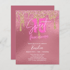 Sparkles Sweet16 Bonito Girly Pink 16th Birthday