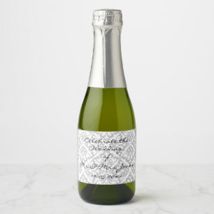 Sparkling Wine (or Wine) Bottle Labels - White & G