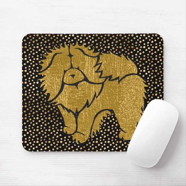 SPARKLY THANG faux foil mousepad (Com mouse)