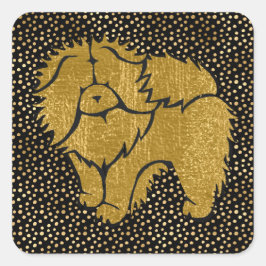 SPARKLY THANGH ROUGH CHOW Faux adesivos metálicos