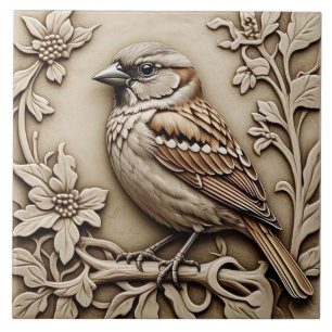 Sparrow - Artes E Artesanatos - Azulejo De Cerâmic