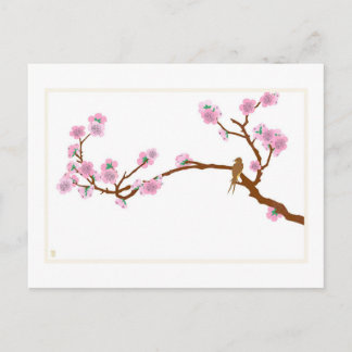 Sparrow na árvore - Cartão postal