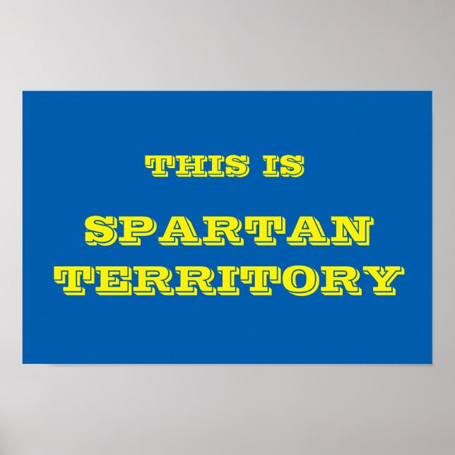Spartan Territory Poster (Frente)