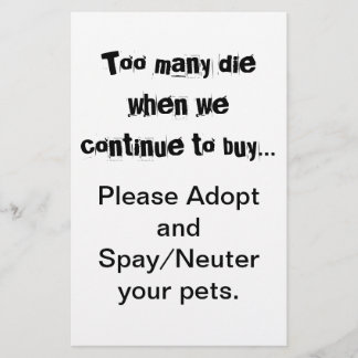 Spay Neuter Adote Flyer