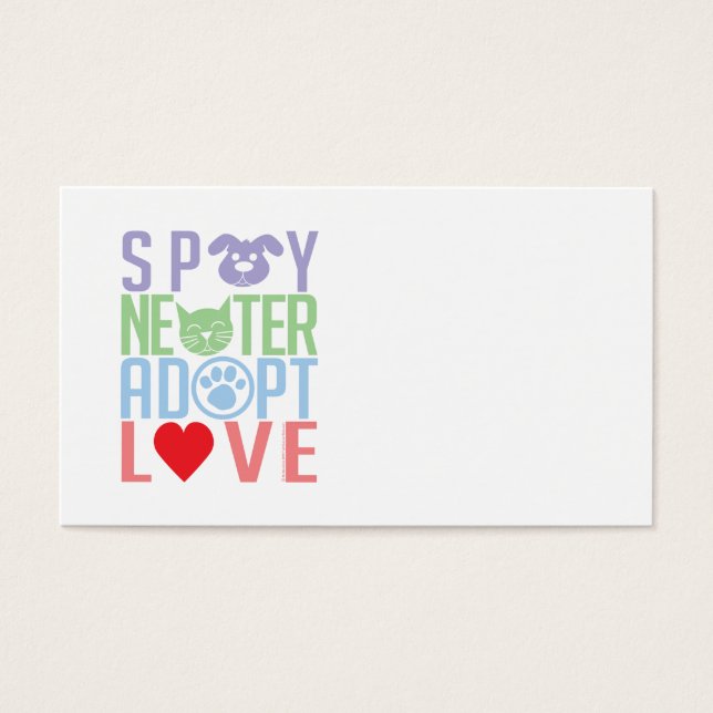 Spay Neuter Adote Love 2 (Frente)