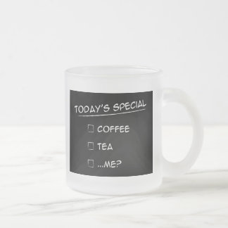 Special de hoje: Café, chá ou… mim? Caneca