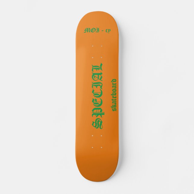 SPECIAL Skateboard orange (Frente)