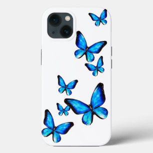 Speck de ilustração de aqua aqua da borboleta azul