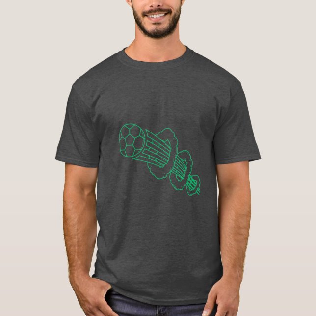 Speed Shot: Camiseta de Arte do Chute Poderoso  (Frente)
