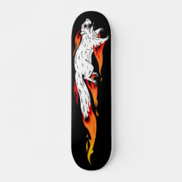 Speedy Squirrel Fiery Flames Skateboard