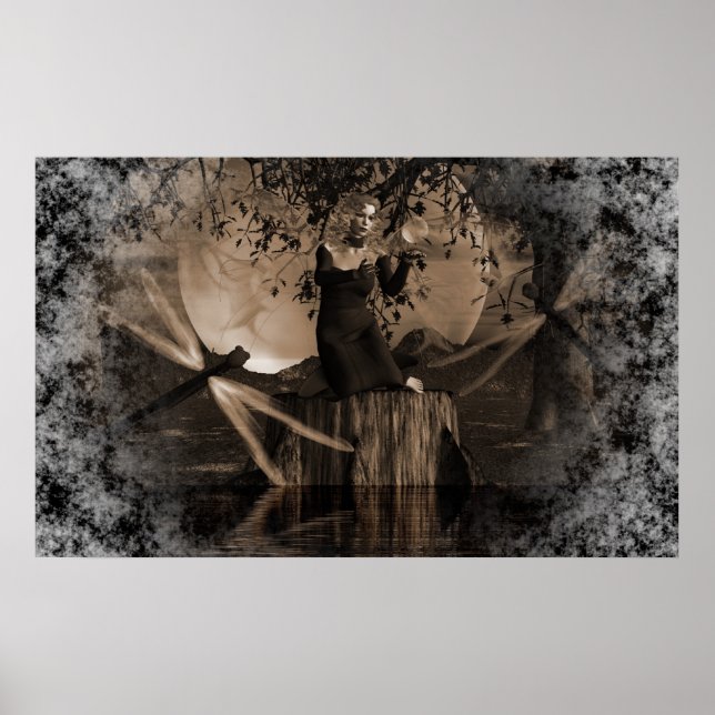 Spell Caster-Sepia Poster (Frente)