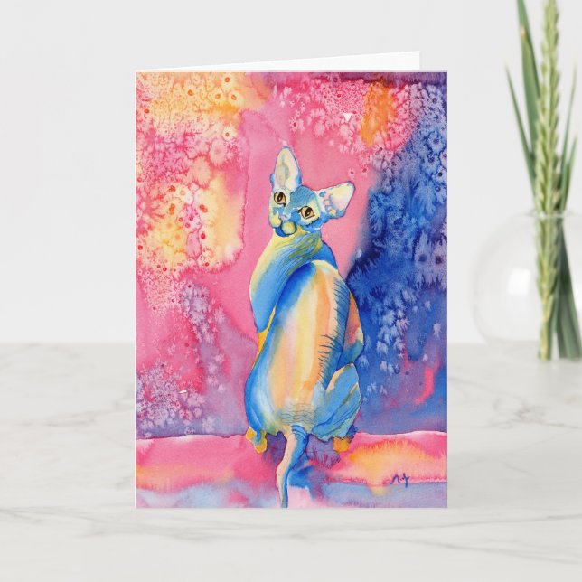 Sphynx Cat #2 Cartões de Saudação (Frente)