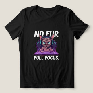 Sphynx Cat Gamer Full Focus Neon Art