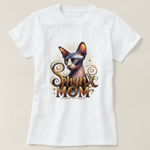 Sphynx Mãe Cat Lover Camiseta feminina