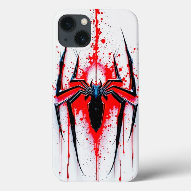 Spider Emblem: Artistic Red Splatter Case (Verso)