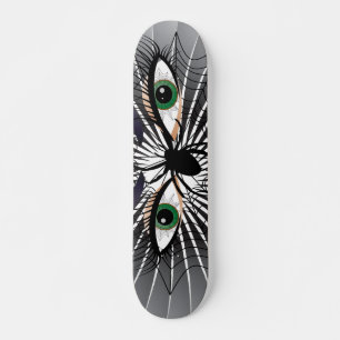 Spinnen - Frau skateboard