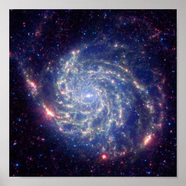 Spiral Messier Galaxy Poster (Frente)