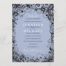 SPIRALS & STARS Convite para Casamento Judaico