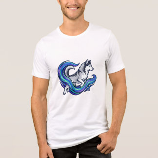 Spirit Husky Azul Elétrico Aura Gráfico
