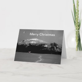 Spirit Pony Sob Cartão De Natal De Lua Gibbus