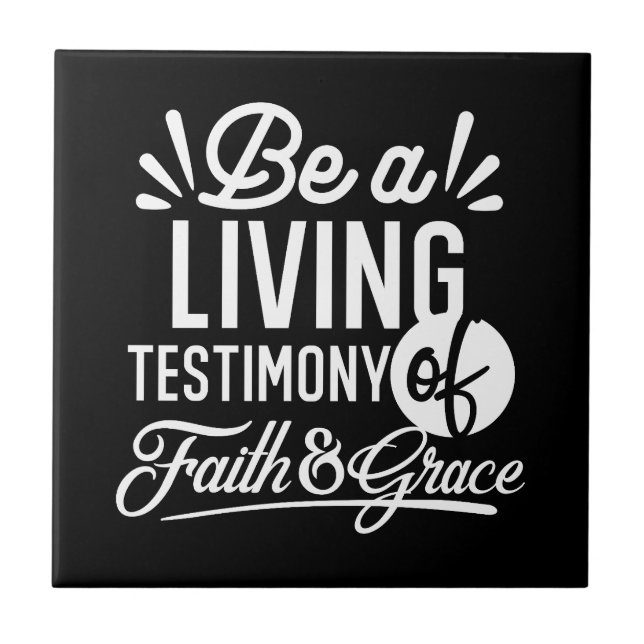 Spiritual Living Testimony Faith and Grace Quote (Frente)