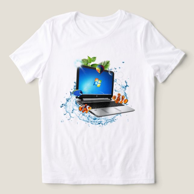 Splash Laptop Frutiger Aero ( feminine ) (Design frontal)