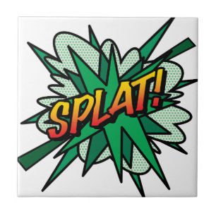 SPLAT Diversão Retro Quadrinho Pop Art